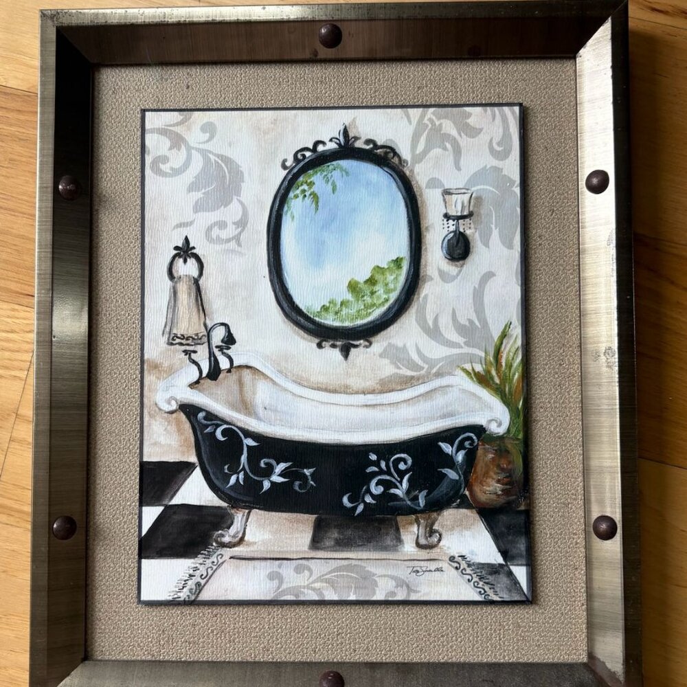 Bathroom Decor Picture Frame French Country style